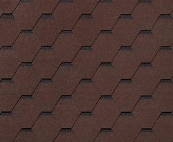 Черепица гибкая RoofShield Фемили Лайт Стандарт коричневый с оттенением GL 233617