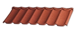Лист композитной черепицы Gerard Diamant rosso GL 670193