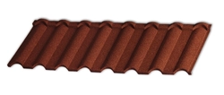 Лист композитной черепицы Gerard Milano rosso GL 670246