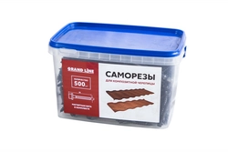 Саморезы для композитной черепицы терракота (500шт) GL 227896