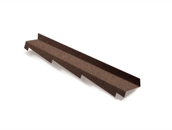 Планка примыкания левая для композитной черепицы Metrotile кофе (1,25м) GL 134479