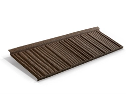 Лист композитной черепицы Metrotile WoodShake кофе GL 254889