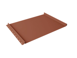 Кликфальц Grand Line 0,5 Сатин матовый ТХ с пленкой на замках RAL 8004 терракота GL 586301