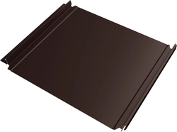 Кликфальц Double Pro Grand Line 0,45 Drap ТР слим с пленкой на замках RAL 8017 шоколад GL 806049