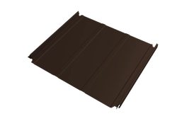 Кликфальц Double Pro Line Grand Line 0,45 Drap ТХ двухсторонний с пленкой на замках RAL 8017 шоколад GL 718960