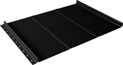 Кликфальц Line Grand Line 0,45 Drap ТХ двухсторонний с пленкой на замках RAL 9005 черный GL 805983
