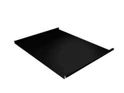 Фальц двойной стоячий Grand Line 0,45 ПЭ с пленкой на замках RAL 9005 черный GL 503359