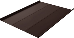 Фальц двойной стоячий Grand Line 0,45 Drap TX с пленкой на замках Drap TwinColor RAL 8017 шоколад GL 806007