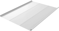 Фальц двойной стоячий Line Grand Line 0,45 Drap ТХ с пленкой на замках RAL 9003 сигнальный белый GL 806010