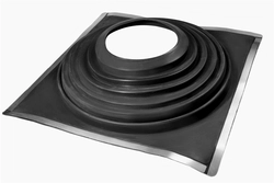 Проходной элемент (мастер флеш) комби №10 (380-760мм) +185 EPDM (с хомутом) черный GL 457635