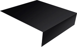 Планка околооконная простая 200х75 Grand Line 0,45 ПЭ с пленкой RAL 9005 черный (2м) GL 609851