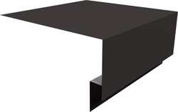 Планка околооконная сложная 250х75х18 (j-фаска) Grand Line 0,5 Сатин с пленкой RR 32 темно-коричневый (2м) GL 519693