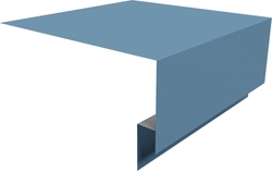 Планка околооконная сложная 250х75х18 (j-фаска) Grand Line 0,45 Drap ТХ RAL 5024 пастельно-синий (3м) GL 748060