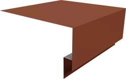 Планка околооконная сложная Блок-хаус новый 200х75х27 Grand Line 0,45 Drap RAL 8004 терракота (2м) GL 507435