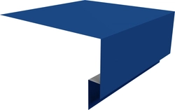 Планка околооконная сложная 250х75х18 (j-фаска) Grand Line 0,45 ПЭ слим с пленкой RAL 5005 сигнальный синий (2м) GL 776221