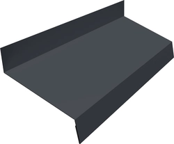 Отлив простой 50 Grand Line 0,45 ПЭ с пленкой RAL 7024 мокрый асфальт (2м) GL 524297
