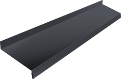 Отлив простой 150 Grand Line 0,5 Полидэкстер TwinColor RAL 7024 мокрый асфальт (3м) GL 824883