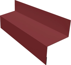 Отлив межэтажный 45 Grand Line 0,45 ПЭ с пленкой RAL 3011 коричнево-красный (3м) GL 526915
