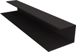 Планка П-образная Блок-хаус новый Grand Line 0,5 Velur RR 32 темно-коричневый (3м) GL 551397