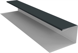 Планка П-образная Блок-хаус новый Grand Line 0,5 Сатин с пленкой RAL 7016 антрацитово-серый (2м) GL 604779