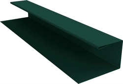 Планка П-образная Блок-хаус новый Grand Line 0,45 ПЭ двухсторонний с пленкой RAL 6005 зеленый мох (3м) GL 660670