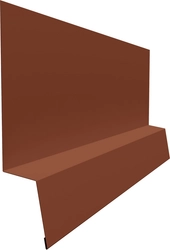 Планка начальная фальц Grand Line 0,5 Сатин с пленкой RAL 8004 терракота (2м) GL 520842
