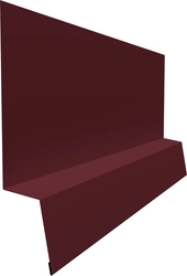 Планка начальная фальц Grand Line 0,45 ПЭ с пленкой RAL 3005 красное вино (2м) GL 520972