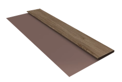 Планка стартовая Блок-хаус новый Grand Line 0,45 Принт Элит Беленый дуб TwinColor (3м) GL 505307