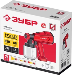 ЗУБР  350 Вт, краскопульт электрический, воздушный (КПЭ-350) КПЭ-350
