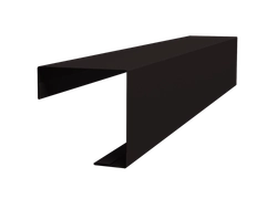 Угол внешний простой фальц Grand Line 0,45 Drap ТХ двухсторонний RAL 9005 черный (3м) GL 720776
