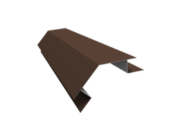 Планка угла внешнего сложного 135 градусов Блок-хаус новый Grand Line 0,45 Drap RAL 8017 шоколад (3м) GL 506214