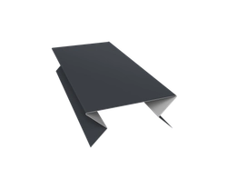 Планка угла внешнего составная нижняя Экобрус Grand Line 0,5 Сатин с пленкой RAL 7024 мокрый асфальт (3м) GL 511965