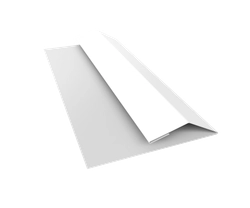 Планка финишная Блок-хаус новый Grand Line 0,5 Сатин с пленкой RAL 9003 сигнальный белый (2м) GL 506914