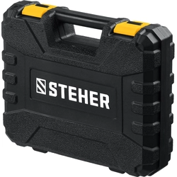 STEHER  V1, 20 В, 45 Н·м, 2 АКБ (2 А·ч), бесщеточная дрель-шуруповерт, кейс (CDB-200-2) CDB-200-2