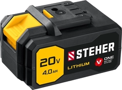 STEHER  V1, 20 В, 4.0 А·ч, аккумуляторная батарея (V1-20-4) V1-20-4
