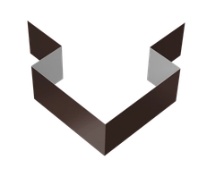 Угол внешний симметричный фибросайдинга Grand Line 0,5 PurPro с пленкой RAL 8017 шоколад (3м) GL 592961