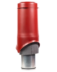 Выход вентиляции Krovent Pipe-VT 150 изолированный красный GL 97566