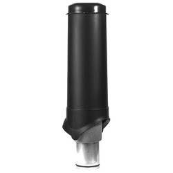 Выход вентиляции Krovent Pipe-VT 125/700 изолированный черный GL 406810