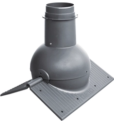 Элемент коньковый Krovent Pipe-Cone серый GL 98206