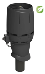 Вентилятор крышный Vilpe Flow Есo110P/500 черный GL 278748