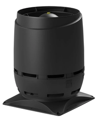 Выход вентиляционный Vilpe Flow 250S с основанием 400x400 черный GL 278220