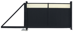 Ворота откатные Estet Plus 2,4х3,5 RAL 7024/1014 GL 399321