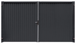 Ворота Estet 1,65х3,6 RAL 7024 GL 229022