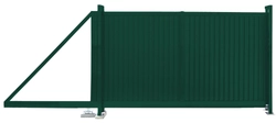 Ворота откатные Estet 2,0х3,5 RAL 6005 GL 58593