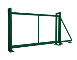 Ворота откатные Colority цинк 2,03x3,5 RAL 6005 GL 408966