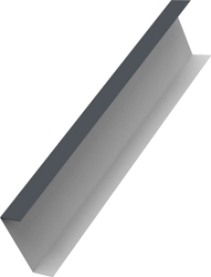 Декоративная накладка на столб универсальная 80х80 для забора жалюзи Grand Line 0,45 Drap ТР RAL 7024 мокрый асфальт (3м) GL 702457