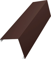 Декоративная накладка на столб универсальная угловая 60х60 для забора жалюзи Grand Line 0,45 Drap ТХ RAL 8017 шоколад (1,8м) GL 623411