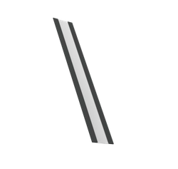 Крепежная планка для забора жалюзи Милан, Милан Слим, Токио Grand Line 0,5 PurPro матовый RAL 7016 антрацитово-серый (2м) GL 699193