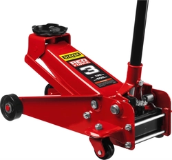 STAYER  F-30 RED FORCE, 3 т, 130 - 350 мм, подкатной домкрат с высоким подъемом для СТО, Professional (43150-3) 43150-3