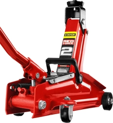 STAYER  R-28 RED FORCE, 2 т, 130 - 350 мм, подкатной домкрат для легковых а/м, Professional (43153-2) 43153-2